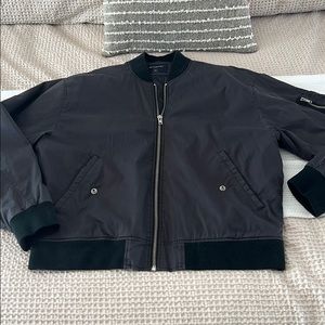 Abercrombie oversized bomber jacket